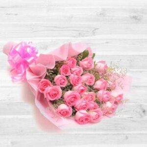 Send Flowers to Hoshiarpur 2 Lovely Pink Rose Bouquet