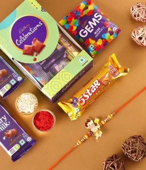 CELEBRATIONS PACK WITH DESIGNER HANUMAN RAKHI