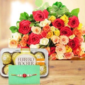 COLORFUL WISHES RAKHI COMBO